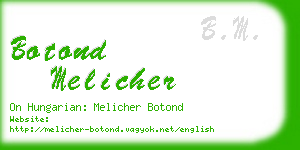 botond melicher business card